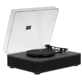 Fonestar Tocadiscos Hi-Fi VINYL-25AMP con Altavoces Integrados, Grabador USB, 3 Velocidades (33/45/78 RPM) y Cubierta Anti Polvo - Color Negro